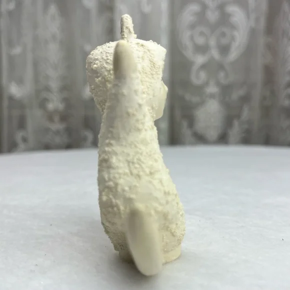 Vintage ALBERTA CERAMICS MOLDED Christmas Ornament SNOW BABIES Moon Sitting - Picture 7 of 9